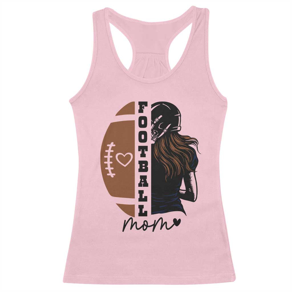 Proud Football Mom Racerback Tank Top Game Day Supporter Gift - Wonder Print Shop