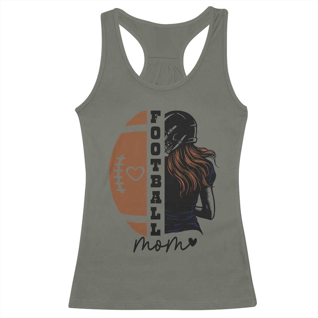 Proud Football Mom Racerback Tank Top Game Day Supporter Gift - Wonder Print Shop
