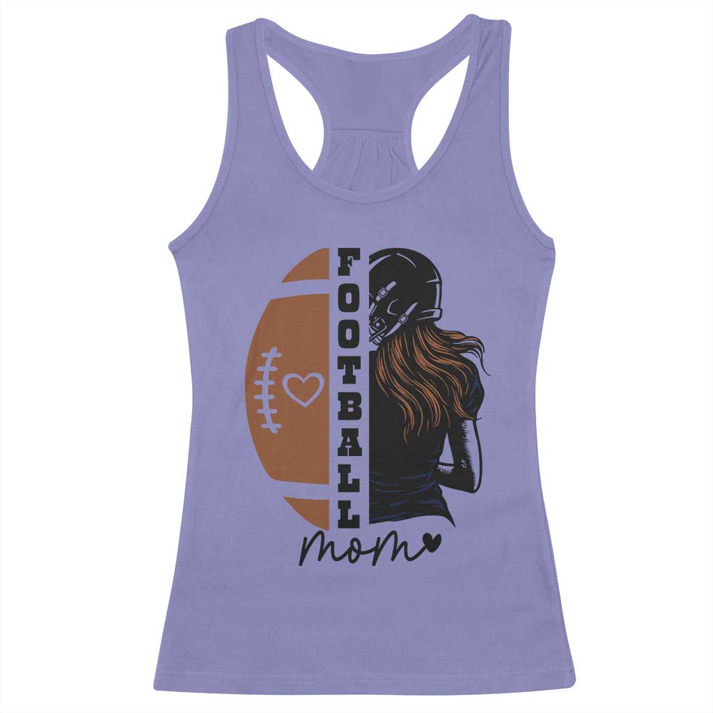 Proud Football Mom Racerback Tank Top Game Day Supporter Gift - Wonder Print Shop