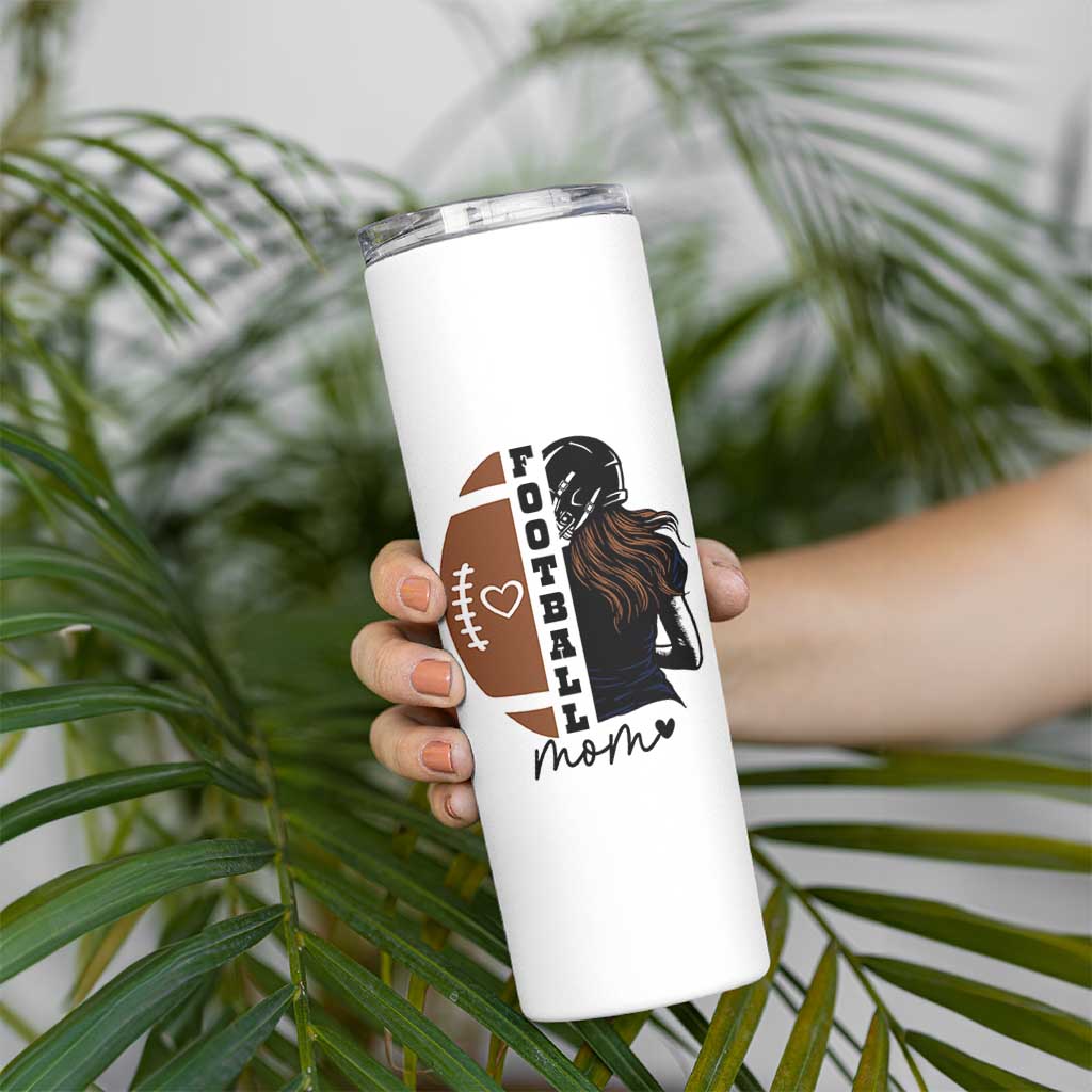 Proud Football Mom Skinny Tumbler Game Day Supporter Gift - Wonder Print Shop