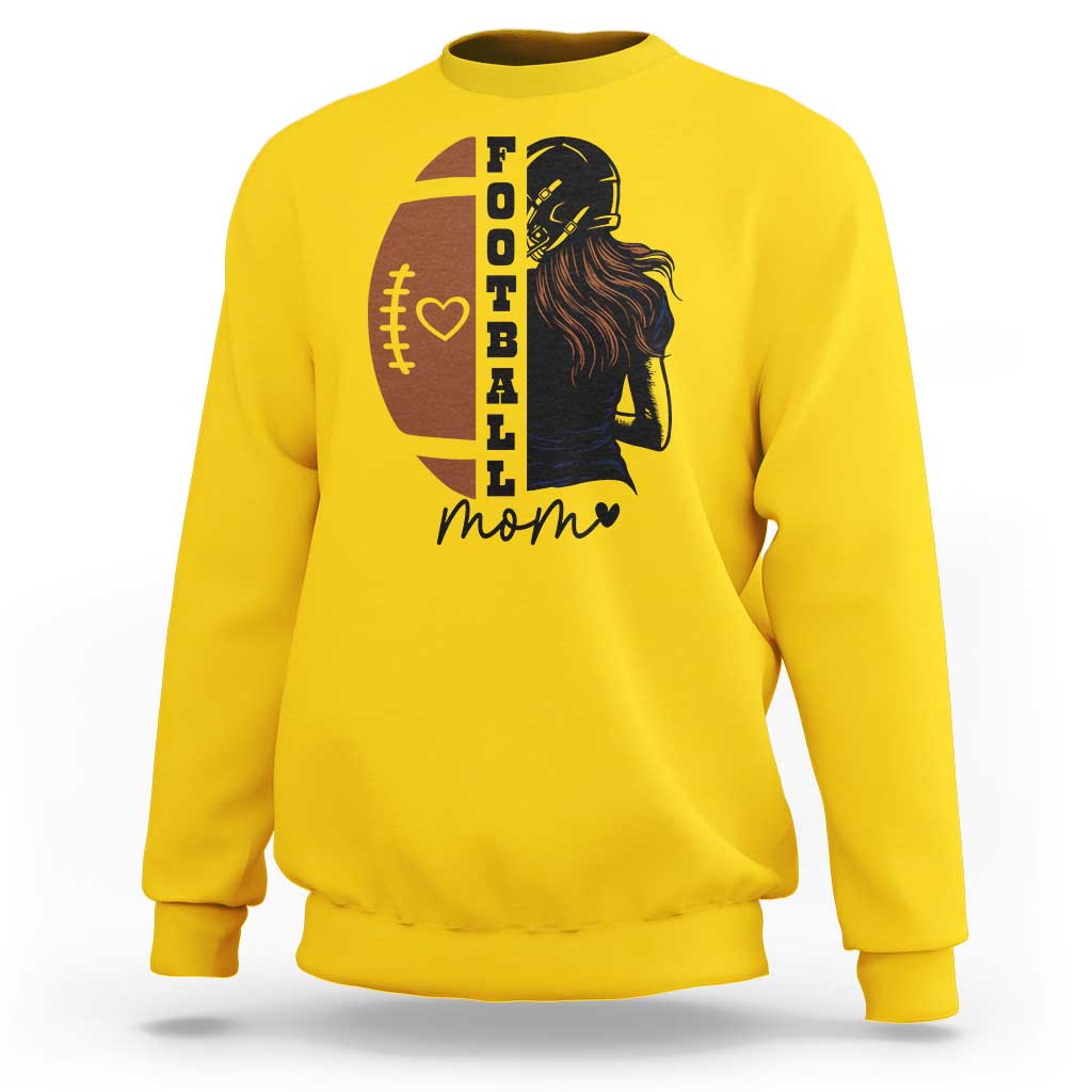 Proud Football Mom Sweatshirt Game Day Supporter Gift - Wonder Print Shop