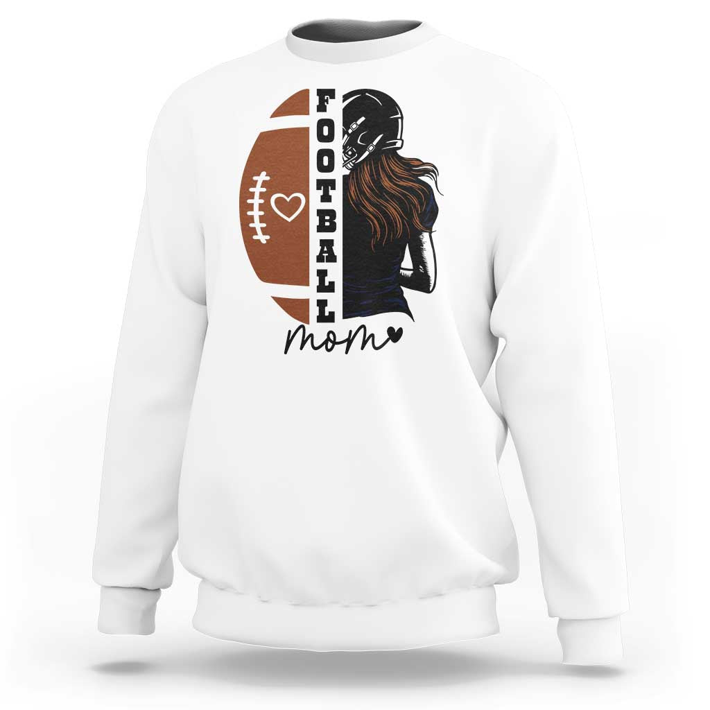 Proud Football Mom Sweatshirt Game Day Supporter Gift - Wonder Print Shop