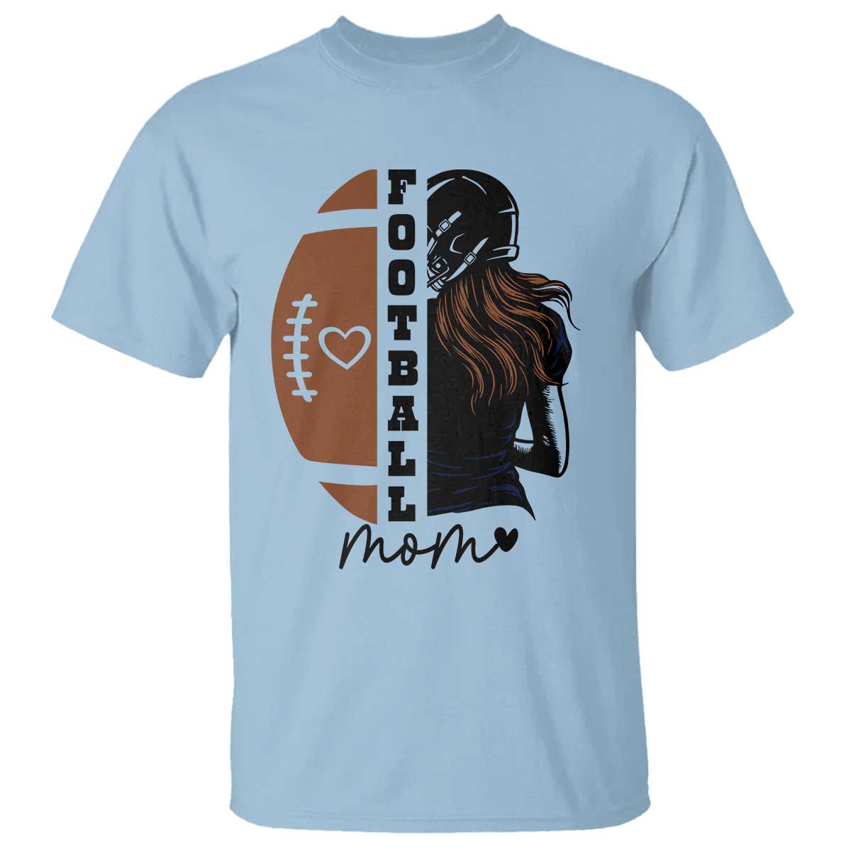 Proud Football Mom T Shirt Game Day Supporter Gift - Wonder Print Shop