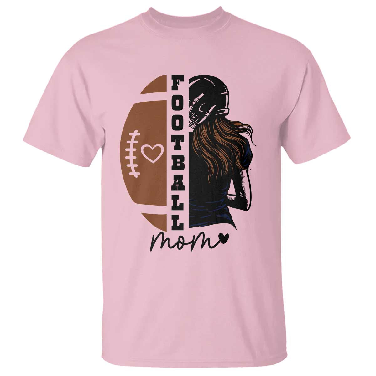 Proud Football Mom T Shirt Game Day Supporter Gift - Wonder Print Shop