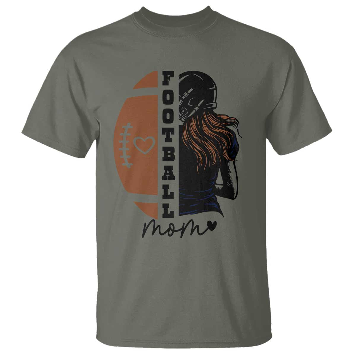 Proud Football Mom T Shirt Game Day Supporter Gift - Wonder Print Shop