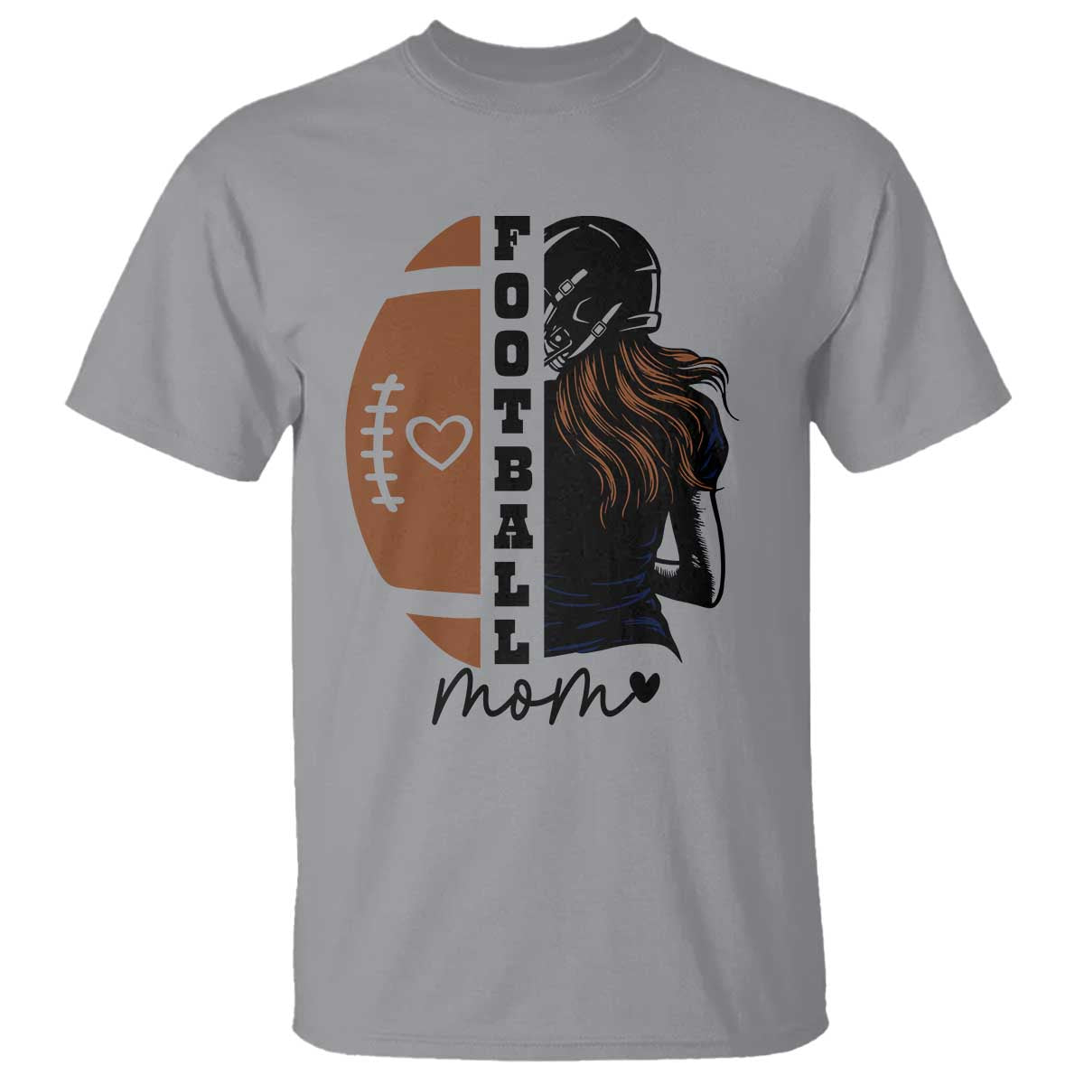 Proud Football Mom T Shirt Game Day Supporter Gift - Wonder Print Shop