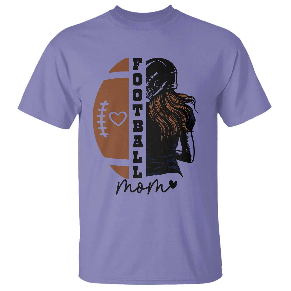 Proud Football Mom T Shirt Game Day Supporter Gift - Wonder Print Shop