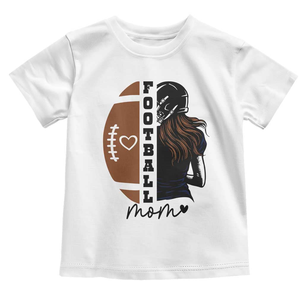 Proud Football Mom Toddler T Shirt Game Day Supporter Gift - Wonder Print Shop