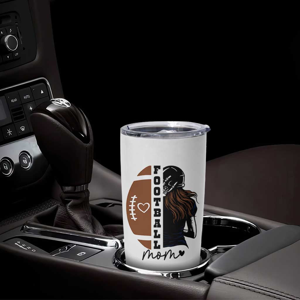 Proud Football Mom Tumbler Cup Game Day Supporter Gift - Wonder Print Shop