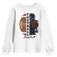 Proud Football Mom Youth Sweatshirt Game Day Supporter Gift - Wonder Print Shop