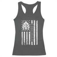Proud Football Lineman Racerback Tank Top American Flag Sports Gift - Wonder Print Shop