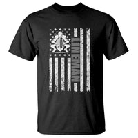Proud Football Lineman T Shirt American Flag Sports Gift - Wonder Print Shop