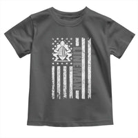 Proud Football Lineman Toddler T Shirt American Flag Sports Gift - Wonder Print Shop