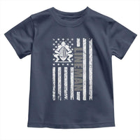 Proud Football Lineman Toddler T Shirt American Flag Sports Gift - Wonder Print Shop