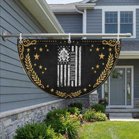Proud Football Lineman Patriotic Fan Flag American Flag Sports Gift