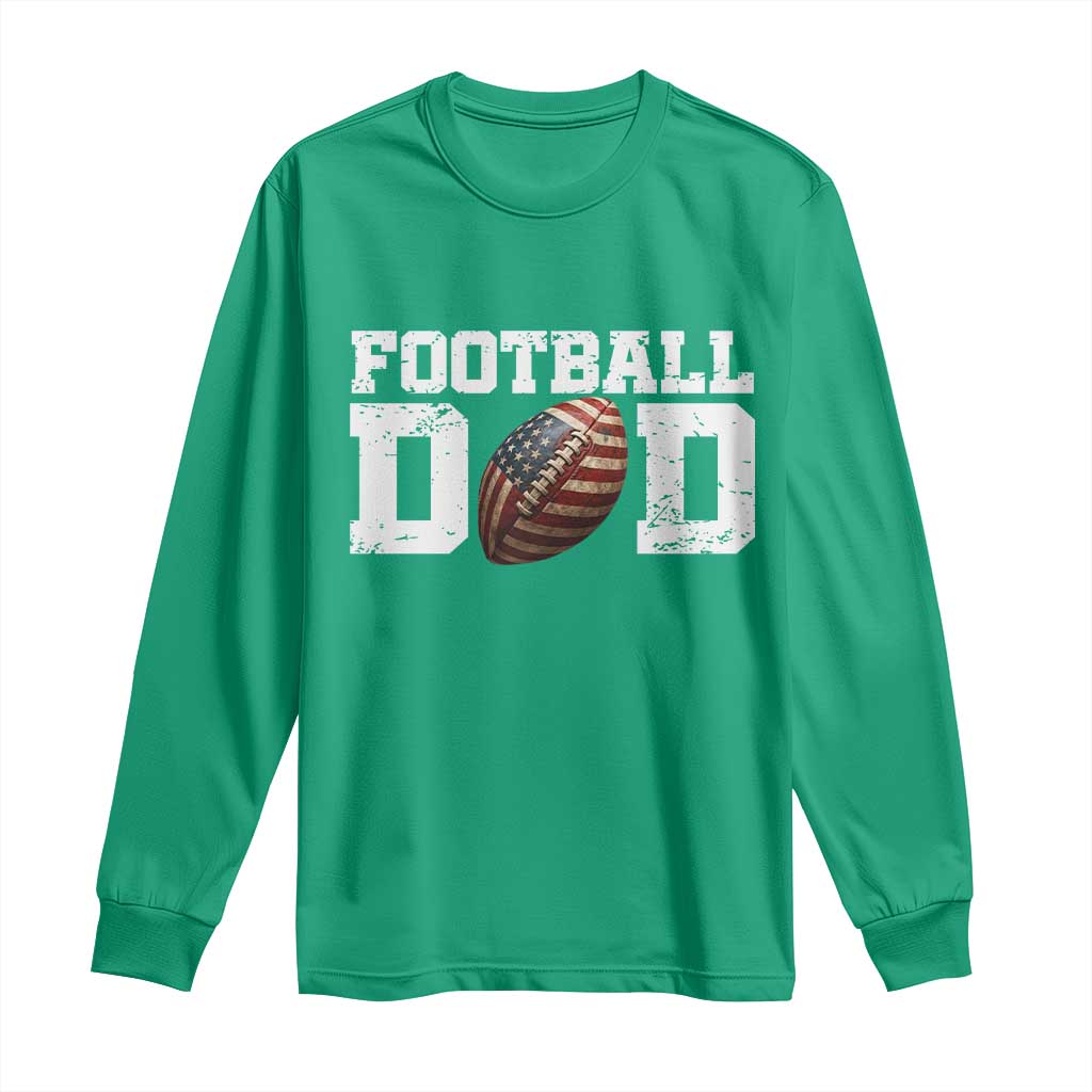 Football Dad Long Sleeve Shirt Sports Fan Gift For Men - Wonder Print Shop