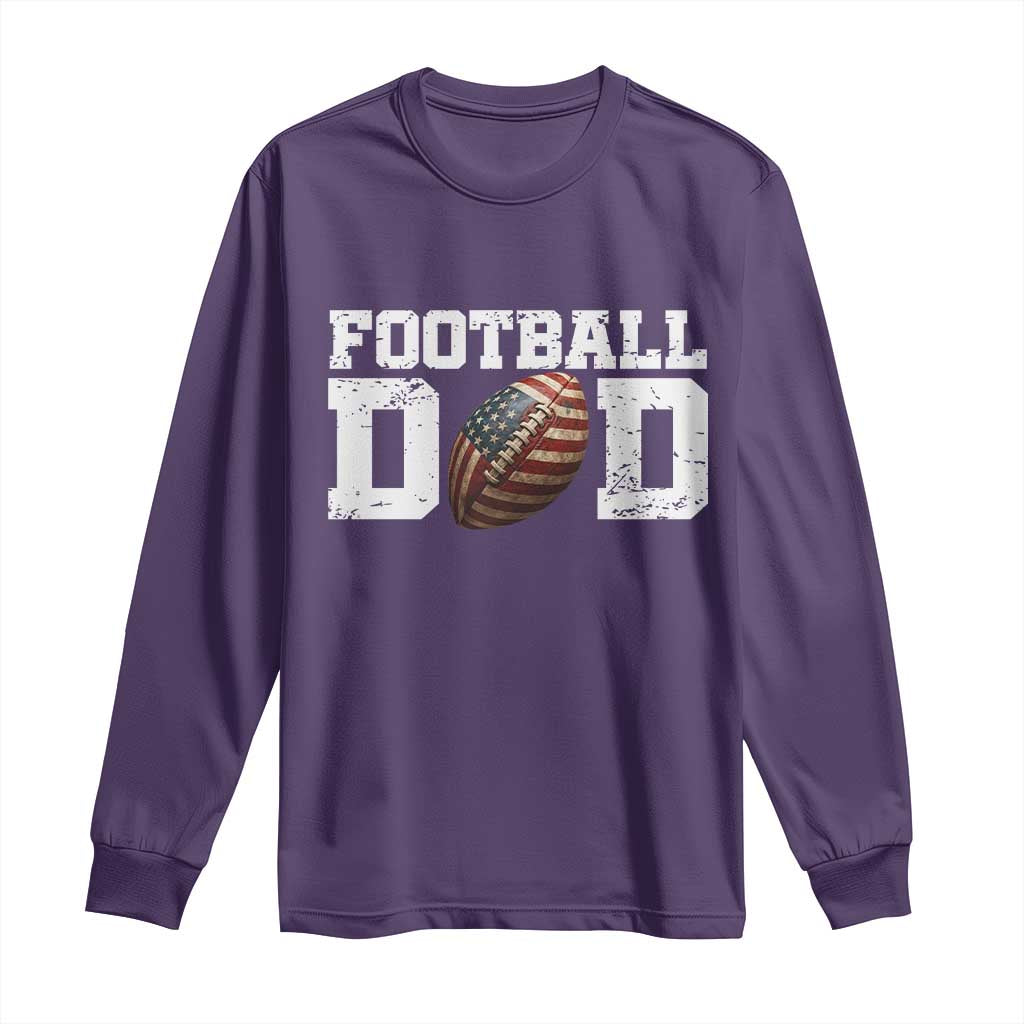 Football Dad Long Sleeve Shirt Sports Fan Gift For Men - Wonder Print Shop
