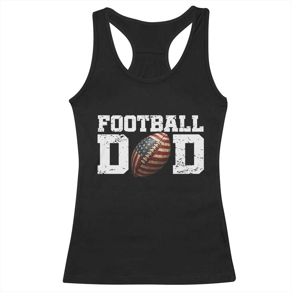 Football Dad Racerback Tank Top Sports Fan Gift For Men - Wonder Print Shop