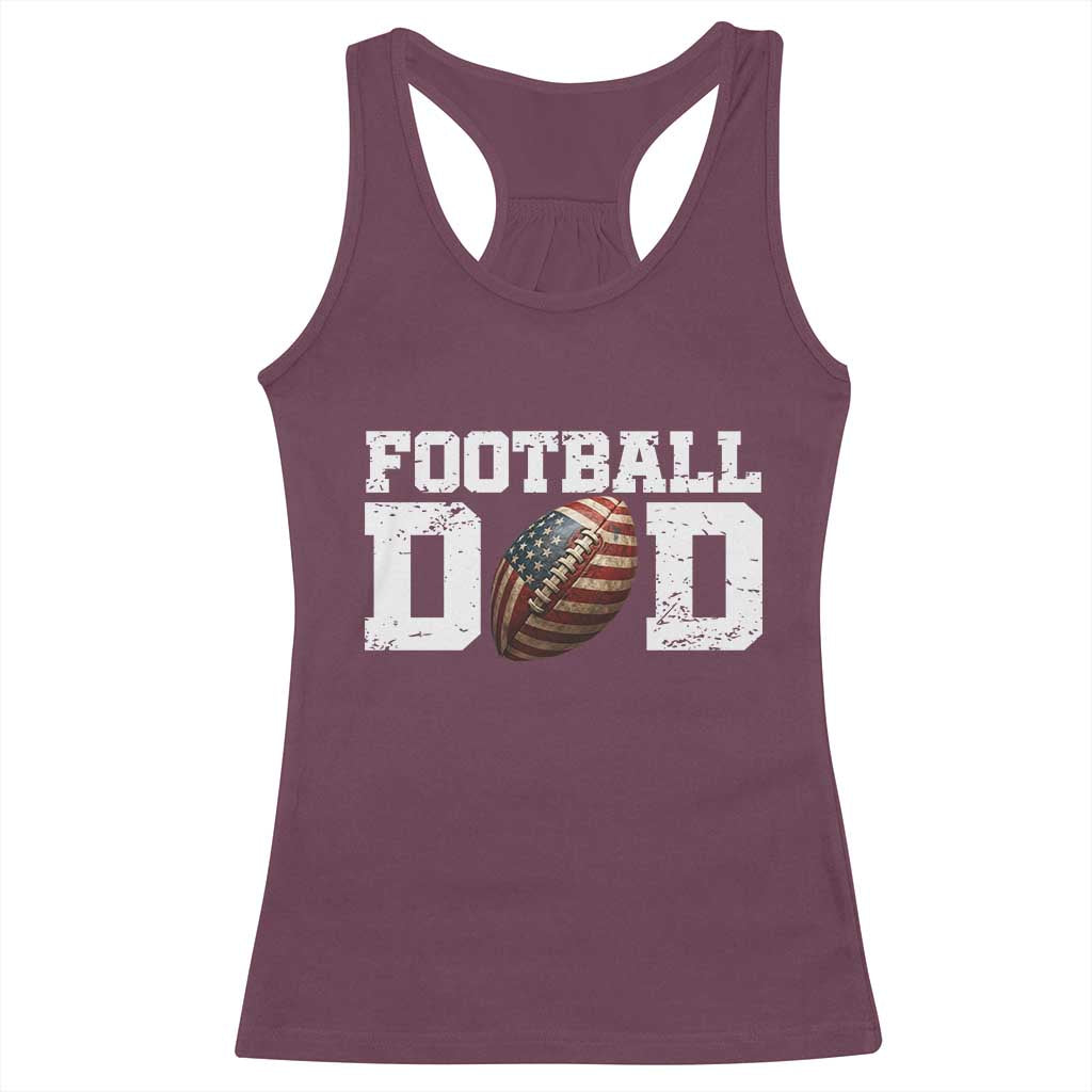 Football Dad Racerback Tank Top Sports Fan Gift For Men - Wonder Print Shop