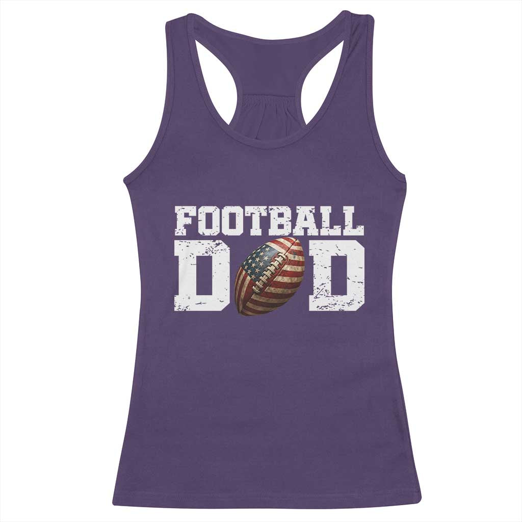 Football Dad Racerback Tank Top Sports Fan Gift For Men - Wonder Print Shop