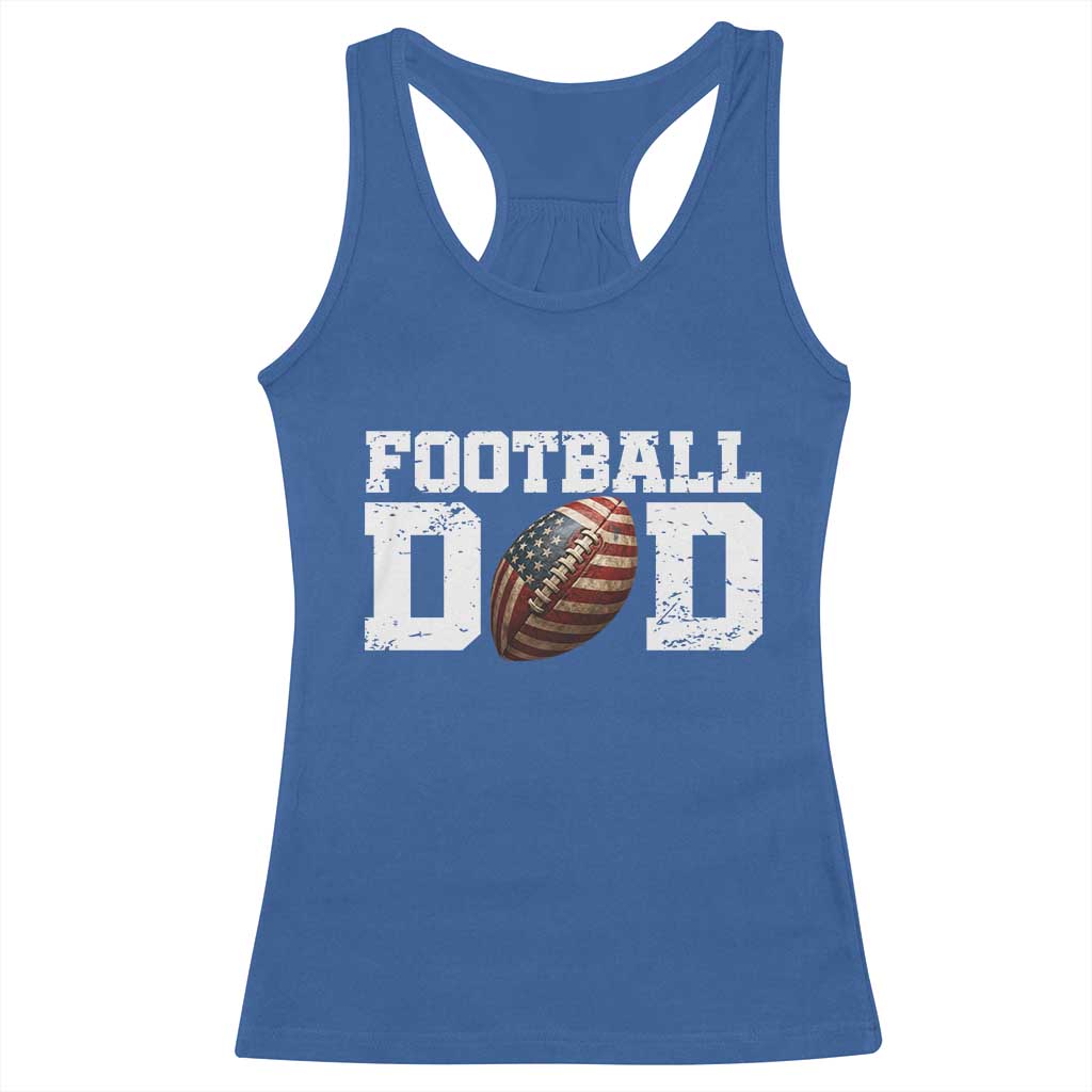 Football Dad Racerback Tank Top Sports Fan Gift For Men - Wonder Print Shop