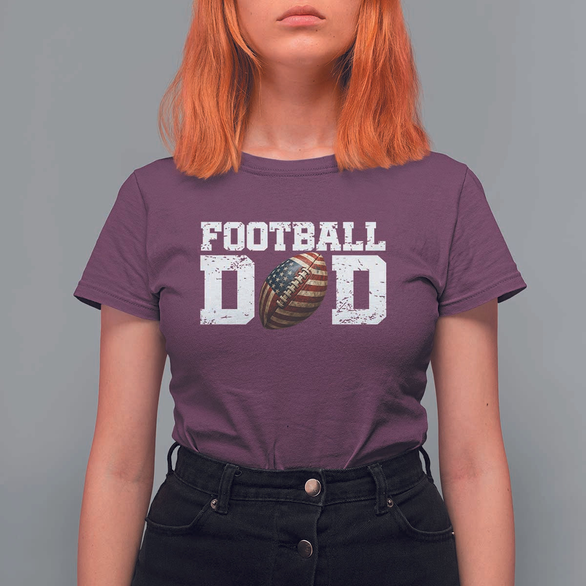 Football Dad T Shirt For Women Sports Fan Gift For Men - Wonder Print Shop