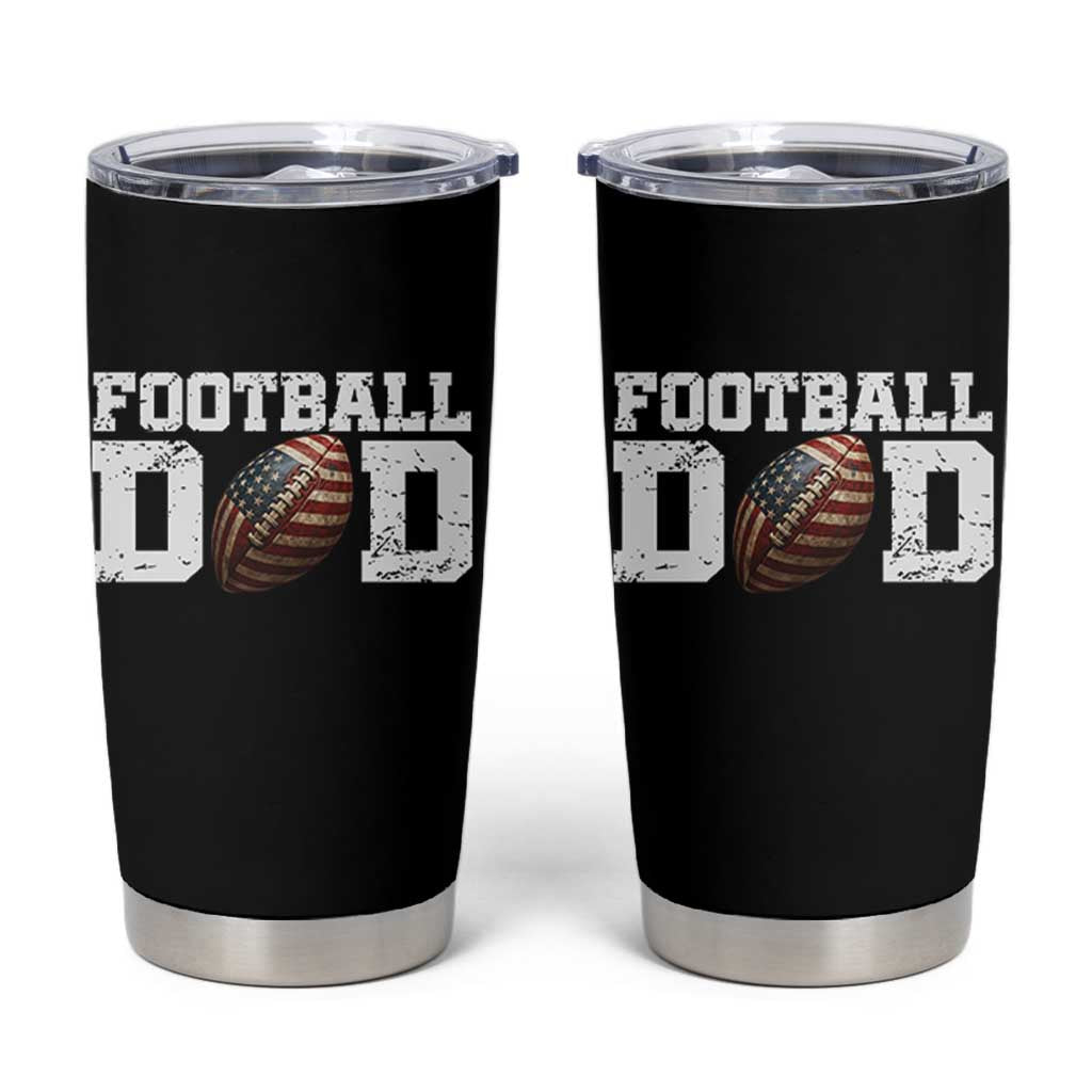 Football Dad Tumbler Cup Sports Fan Gift For Men - Wonder Print Shop