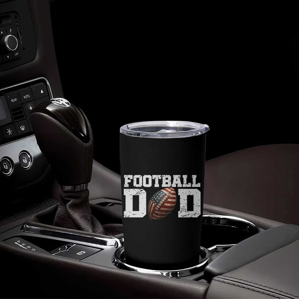 Football Dad Tumbler Cup Sports Fan Gift For Men - Wonder Print Shop