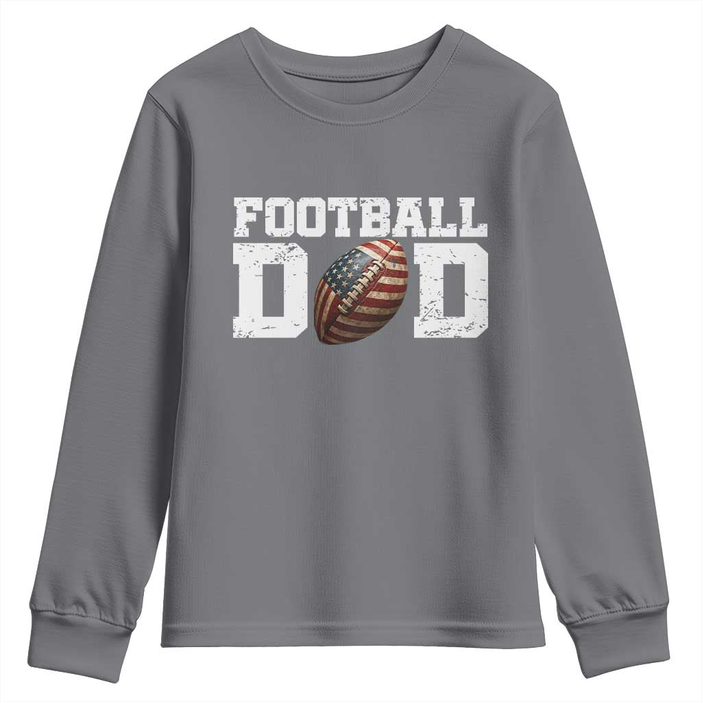 Football Dad Youth Sweatshirt Sports Fan Gift For Men - Wonder Print Shop