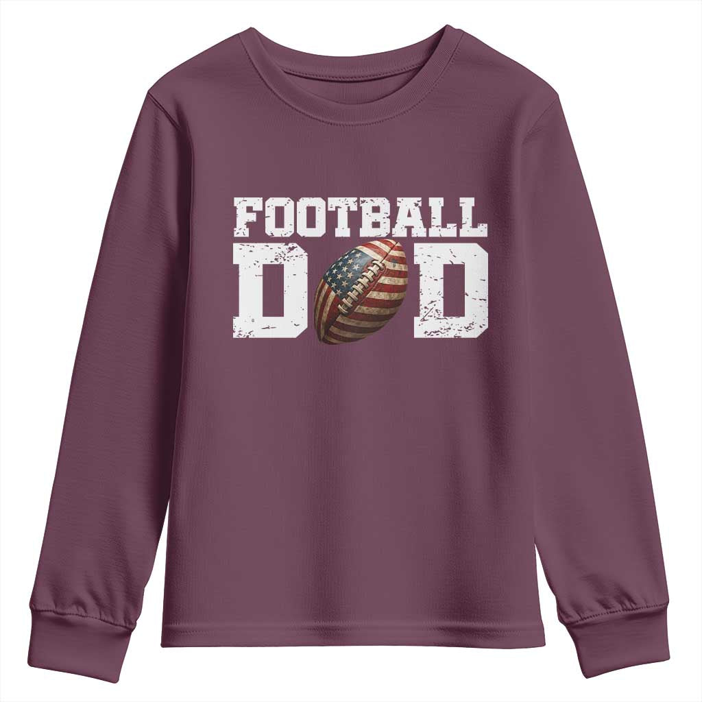 Football Dad Youth Sweatshirt Sports Fan Gift For Men - Wonder Print Shop