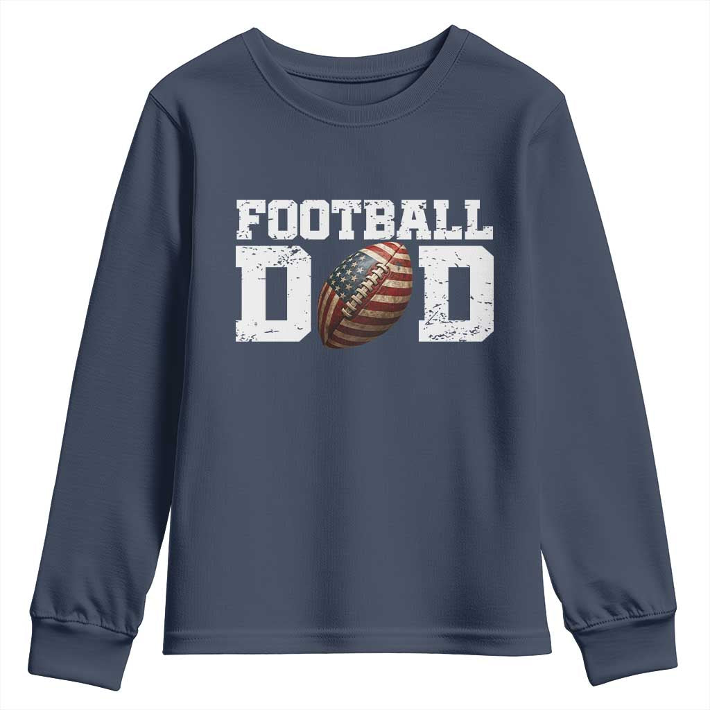 Football Dad Youth Sweatshirt Sports Fan Gift For Men - Wonder Print Shop
