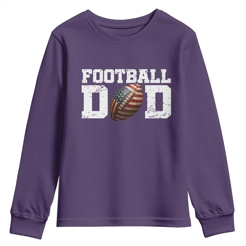 Football Dad Youth Sweatshirt Sports Fan Gift For Men - Wonder Print Shop