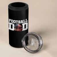 Proud Football Dad 4 in 1 Can Cooler Tumbler Funny Sports Fan Gift - Wonder Print Shop