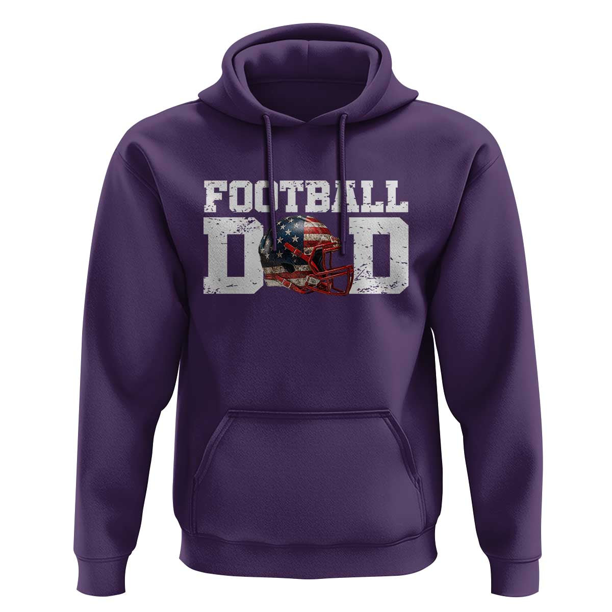 Proud Football Dad Hoodie Funny Sports Fan Gift - Wonder Print Shop
