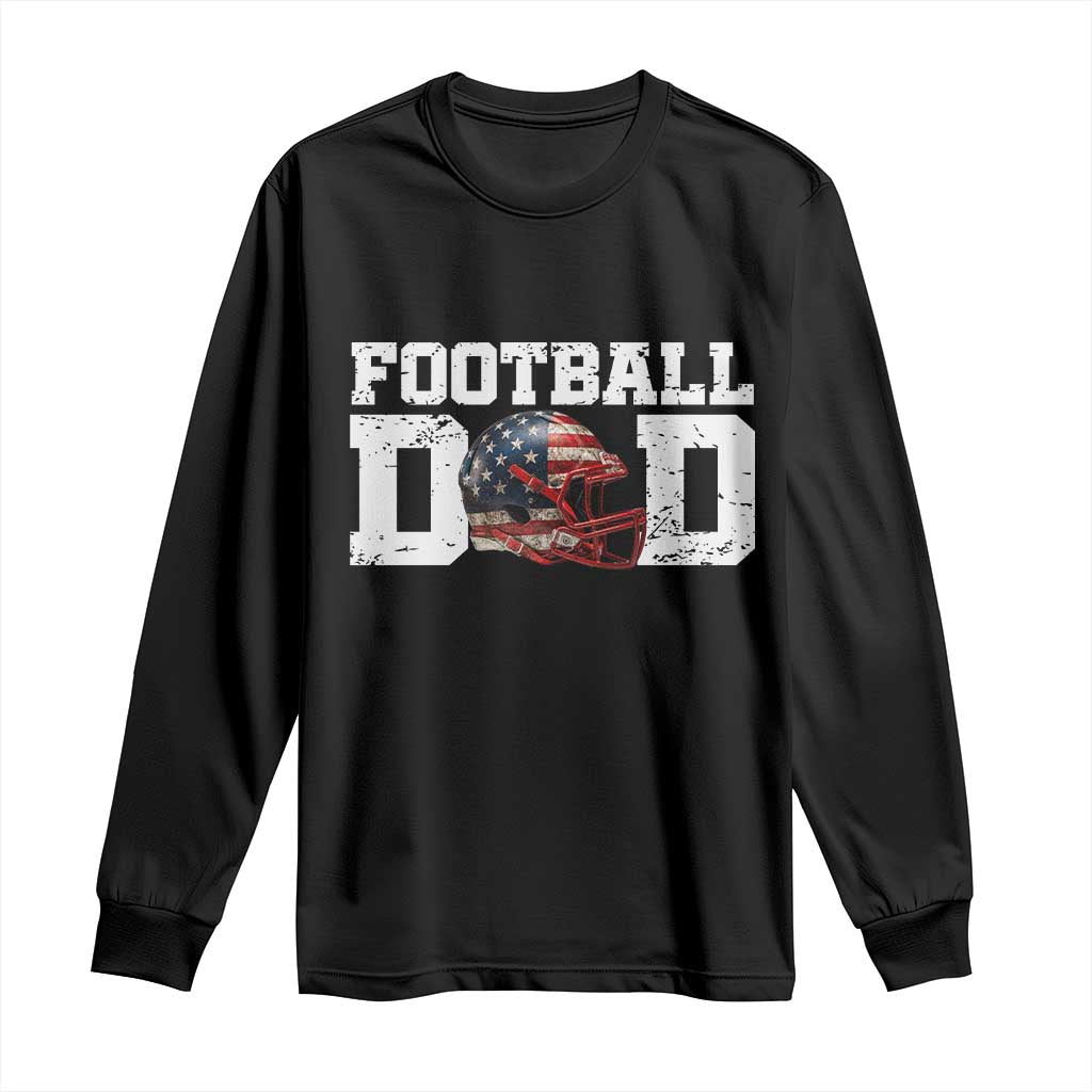 Proud Football Dad Long Sleeve Shirt Funny Sports Fan Gift - Wonder Print Shop