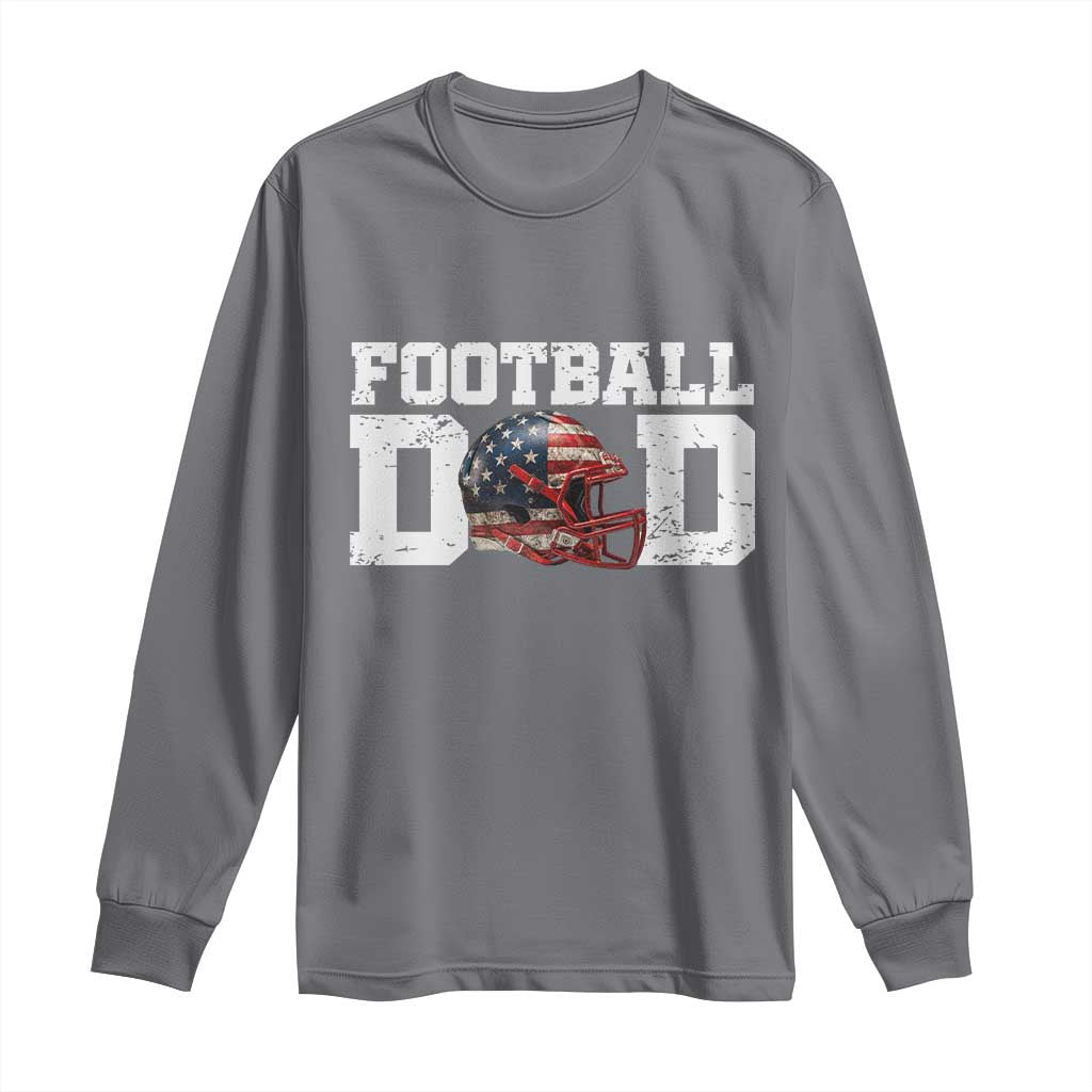 Proud Football Dad Long Sleeve Shirt Funny Sports Fan Gift - Wonder Print Shop