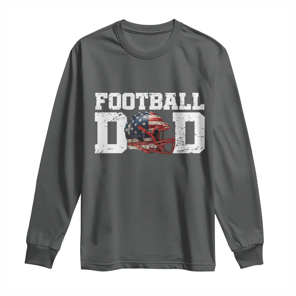 Proud Football Dad Long Sleeve Shirt Funny Sports Fan Gift - Wonder Print Shop