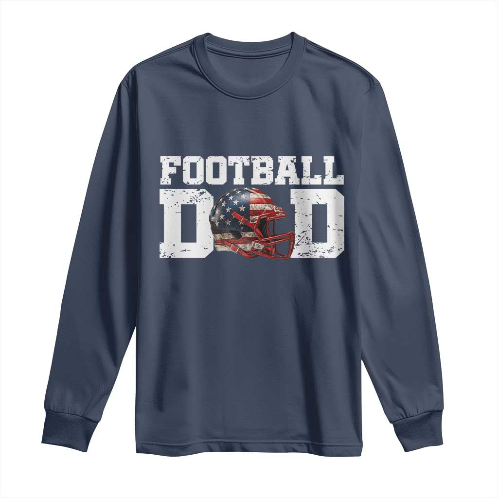Proud Football Dad Long Sleeve Shirt Funny Sports Fan Gift - Wonder Print Shop