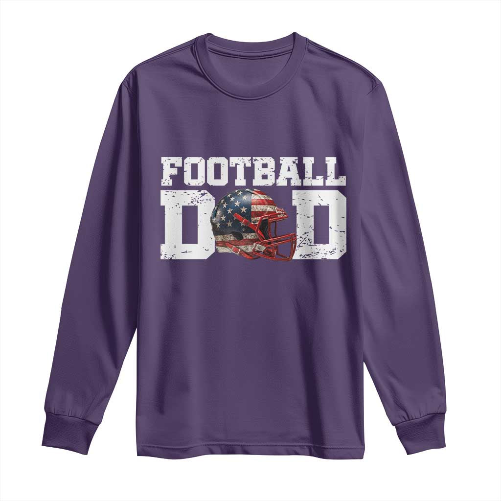 Proud Football Dad Long Sleeve Shirt Funny Sports Fan Gift - Wonder Print Shop