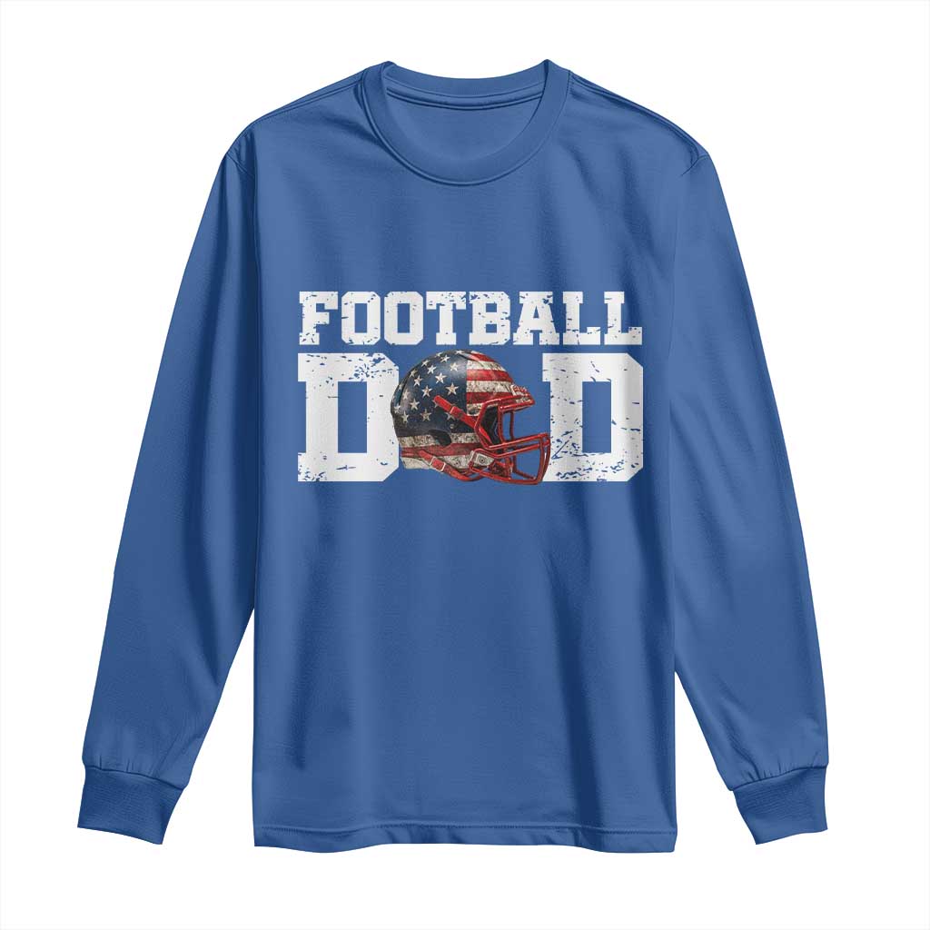 Proud Football Dad Long Sleeve Shirt Funny Sports Fan Gift - Wonder Print Shop