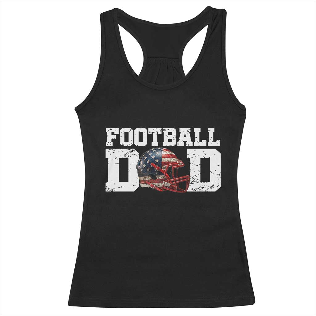 Proud Football Dad Racerback Tank Top Funny Sports Fan Gift - Wonder Print Shop