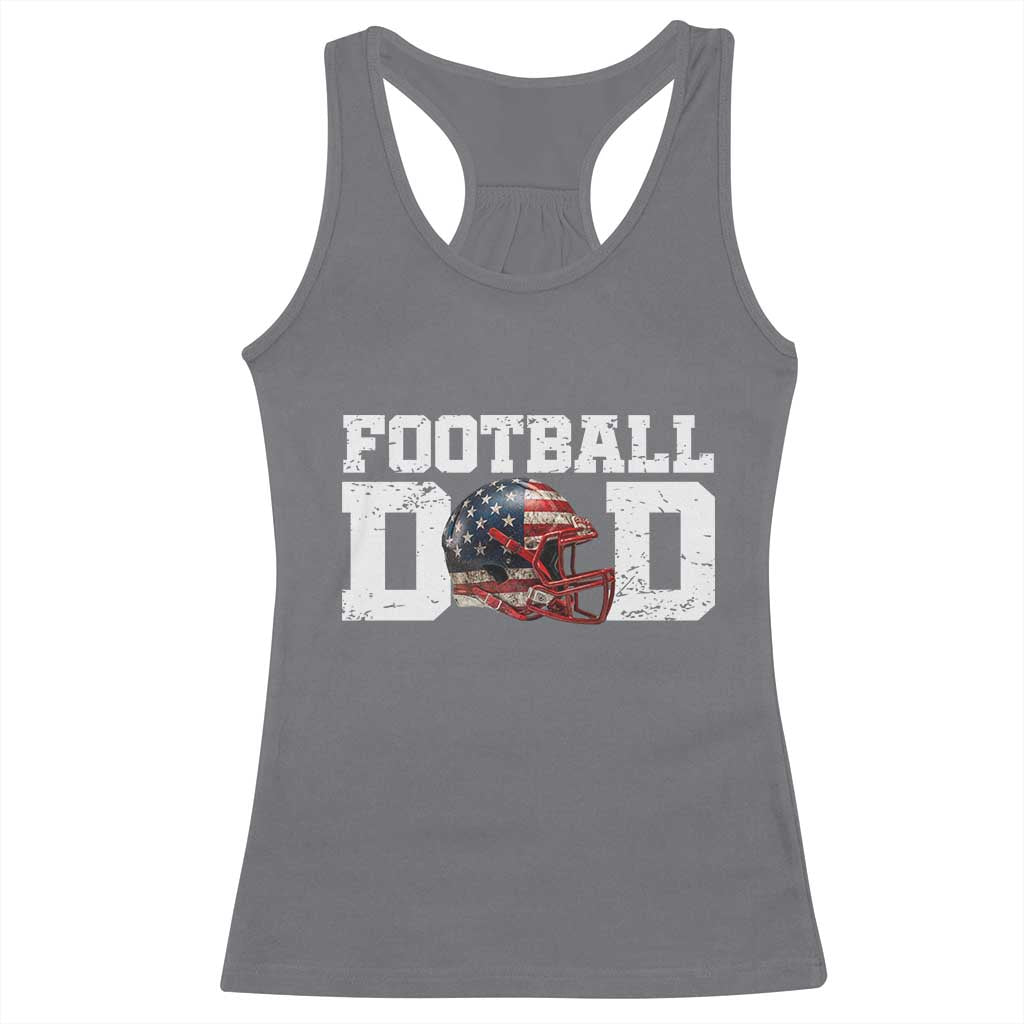 Proud Football Dad Racerback Tank Top Funny Sports Fan Gift - Wonder Print Shop