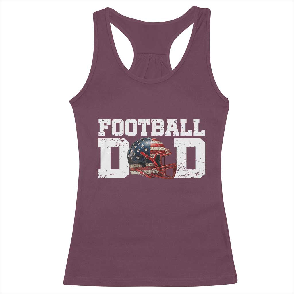 Proud Football Dad Racerback Tank Top Funny Sports Fan Gift - Wonder Print Shop