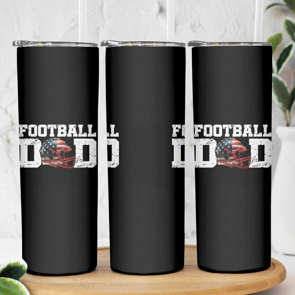 Proud Football Dad Skinny Tumbler Funny Sports Fan Gift - Wonder Print Shop