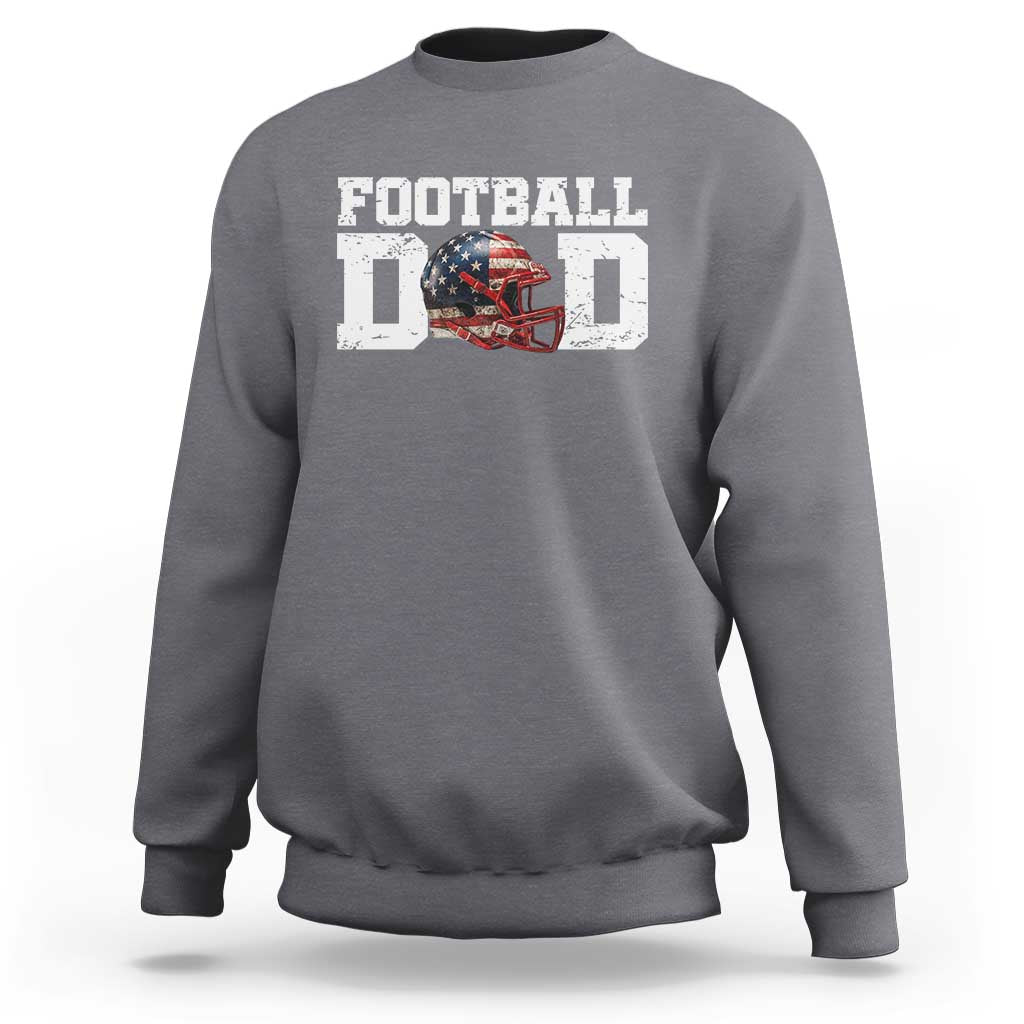 Proud Football Dad Sweatshirt Funny Sports Fan Gift - Wonder Print Shop