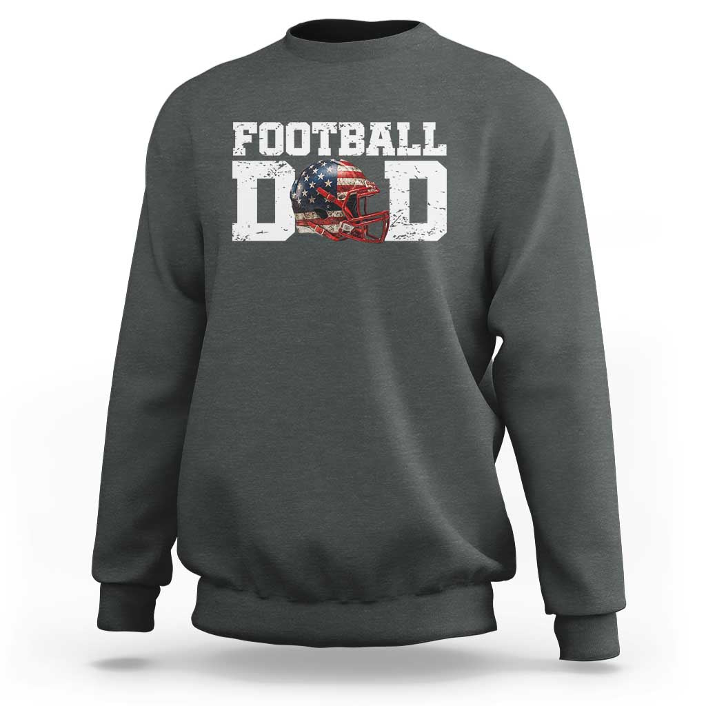 Proud Football Dad Sweatshirt Funny Sports Fan Gift - Wonder Print Shop