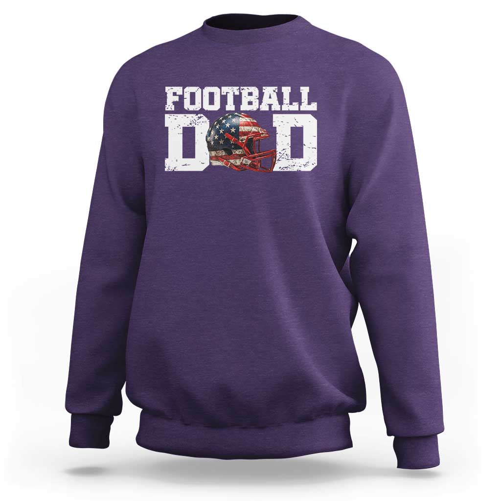 Proud Football Dad Sweatshirt Funny Sports Fan Gift - Wonder Print Shop