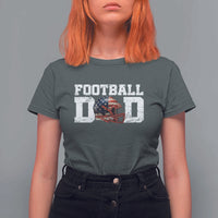 Proud Football Dad T Shirt For Women Funny Sports Fan Gift - Wonder Print Shop