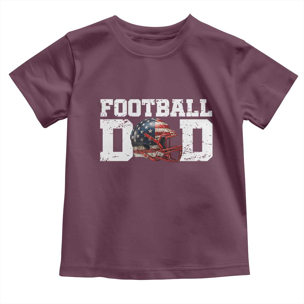 Proud Football Dad Toddler T Shirt Funny Sports Fan Gift - Wonder Print Shop