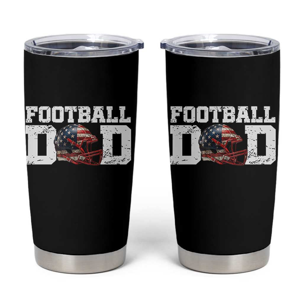 Proud Football Dad Tumbler Cup Funny Sports Fan Gift - Wonder Print Shop
